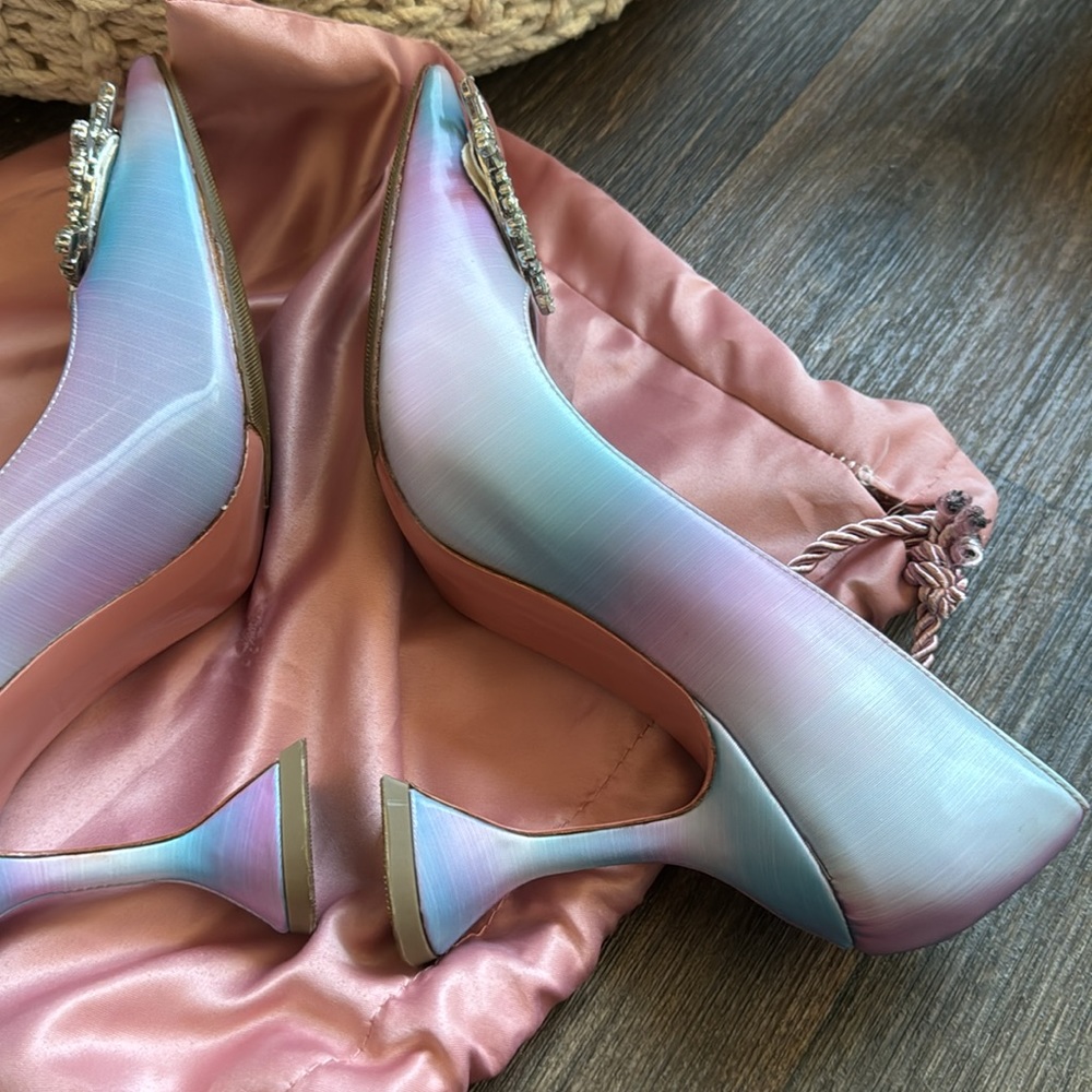 Amina Muaddi - Fairy Tale begum brooch pointed toe - Picture 6 of 11
